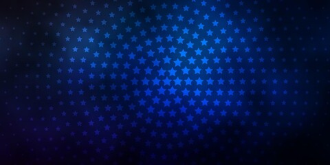 Obraz premium Dark Blue, Yellow vector texture with beautiful stars.