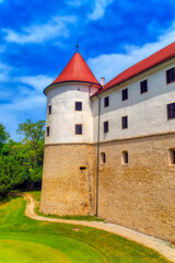 Fototapeta na wymiar Brezice medieval castle in Mokrice Slovenia.