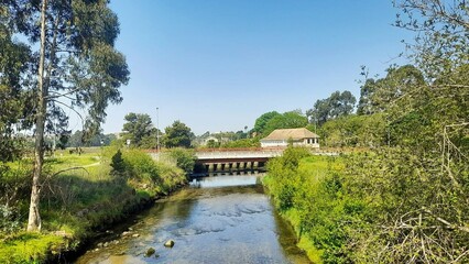 Fototapeta na wymiar Río Lagares en Vigo, Galicia