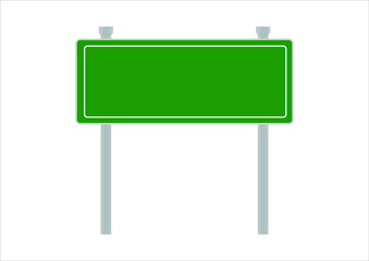 blank freeway sign