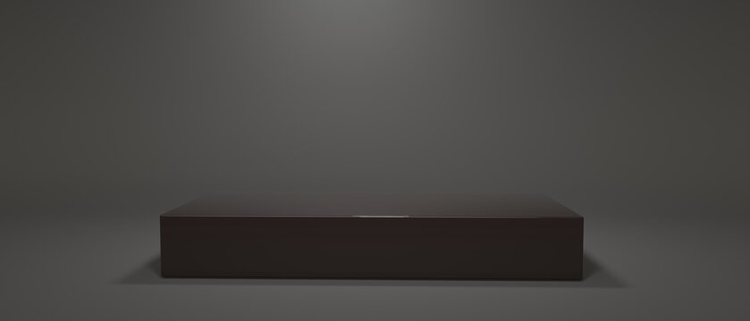 Abstract 3D render of empty podium stage platform © Tierney
