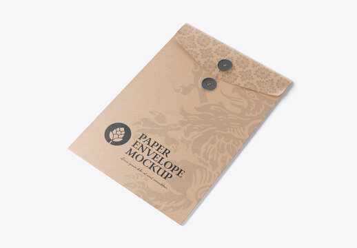 Kraft Paper Envelope Mockup