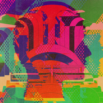 Concept Art for a Psychedelic Music Album Cover