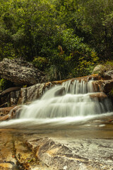 waterfall in the city of Ituaçu, State of Bahia, Brazil