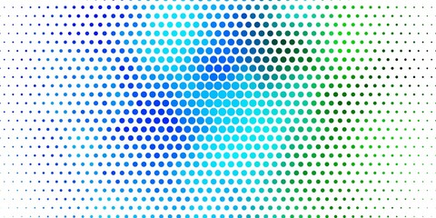 Light Blue, Green vector backdrop with dots.