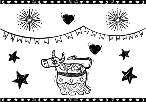 Festival of the ox in Brazil. Boi bumba