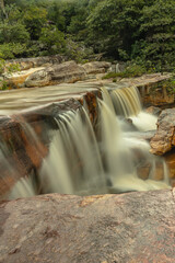 waterfall in the city of Ituaçu, State of Bahia, Brazil