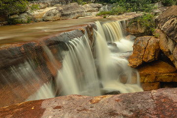waterfall in the city of Ituaçu, State of Bahia, Brazil