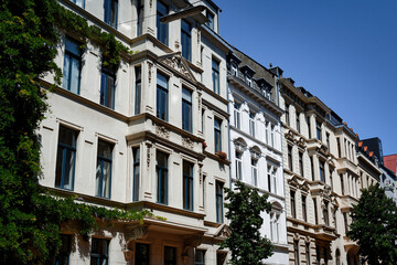 Fototapeta na wymiar art nouveau houses in the belgian quarter of cologne