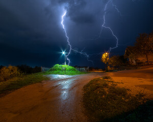 lightning in the storm