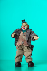 Portrait of a clown with a smile, Figure, Background