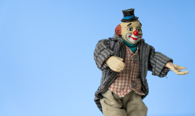 Portrait of a clown with a smile, Figure, Background
