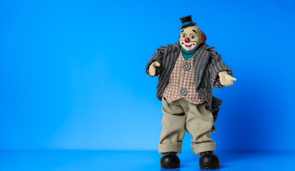 Portrait of a clown with a smile, Figure, Background