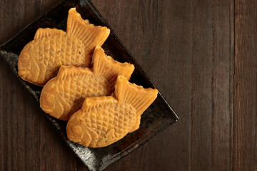 Taiyaki of Japanese food on the table