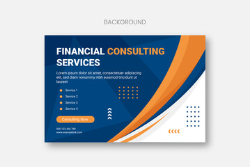 Financial Consulting Service Background Vector Design 1