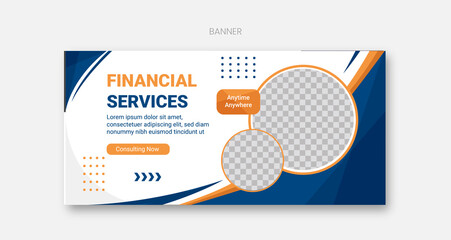 Financial Consulting Service Banner Vector Design 1