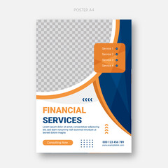 Financial Consulting Service Poster Vector Design 2 - obrazy, fototapety, plakaty