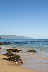 Beach on the island of Oahu