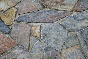 Texture of a stone wall. Stone wall as a background or texture. Part of a stone wall, for background or texture
