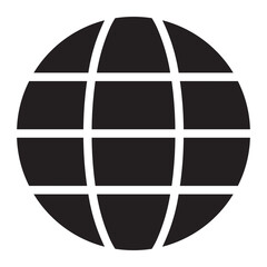 Fototapeta na wymiar global glyph icon