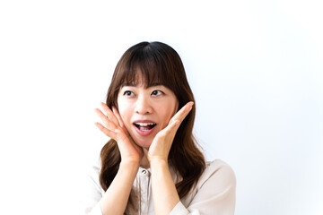 Fototapeta premium 驚く女性社員