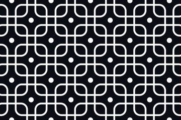 Geometric ethnic seamless pattern traditional background.white and black tone.vector illustration.design for decoration,texture,fabric,clothing,wrapping.vintage wallpaper and abstract embroidery.