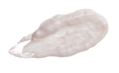 cosmetic cream swipe isolated on white background