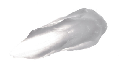 White cosmetic cream swipe isolated on white background