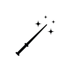 Magic wand icon design isolated on white background