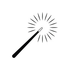 Magic wand icon design isolated on white background