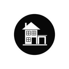 Home button icon design isolated on white background