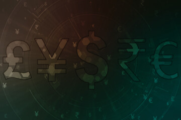 Money transfer. Global Currency. Stock Exchange, Financial Background,Stock market concept