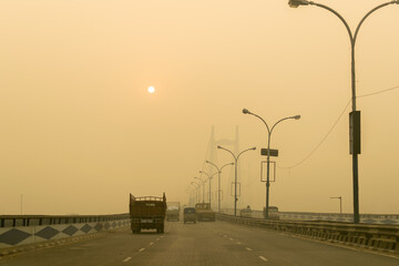 Second Hoogly Bridge, also called Vidyasagar Setu, connects Kolkata and Howrah - two major cities...