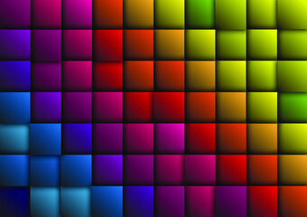 Fototapeta premium Abstract background with red, green and orange gradation pattern.