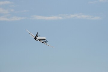 Demonstration flight of the new Russian passenger aircraft IL-114-300 at the International Aviation and Space Salon MAKS-2021 in Zhukovsky