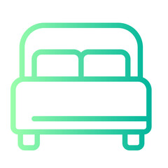 bed gradient icon