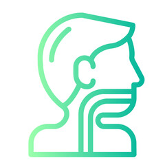 esophagus gradient icon