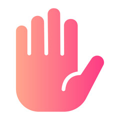 hand gradient icon