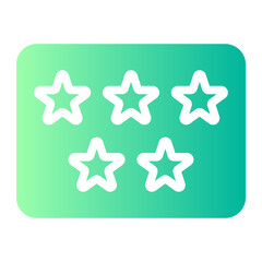 five stars gradient icon