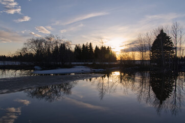 An Evening at Astotin Lake