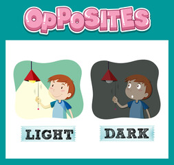 Opposite English words for kids