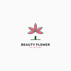 Family home logo design concept. Home health, beauty care. Vector graphic illustration