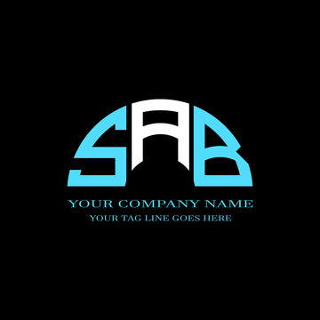 SAB letter logo creative design with vector graphic