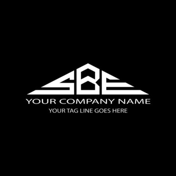 SBE letter logo creative design with vector graphic