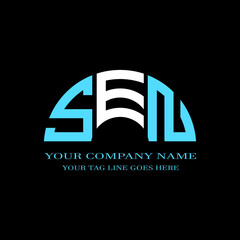 SEN letter logo creative design with vector graphic © MdAminul