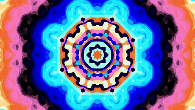 Abstract mandala loop background. Cosmic Mandala symbol