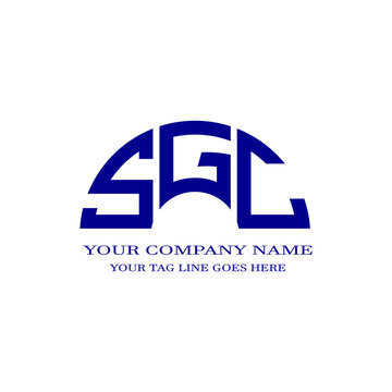 SGC letter logo creative design with vector graphic