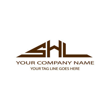 SHL letter logo creative design with vector graphic
