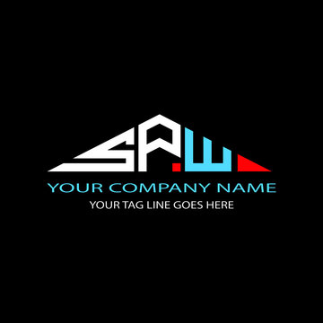 SPW letter logo creative design with vector graphic