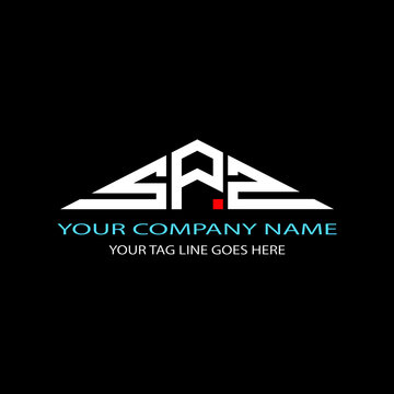 SPZ letter logo creative design with vector graphic